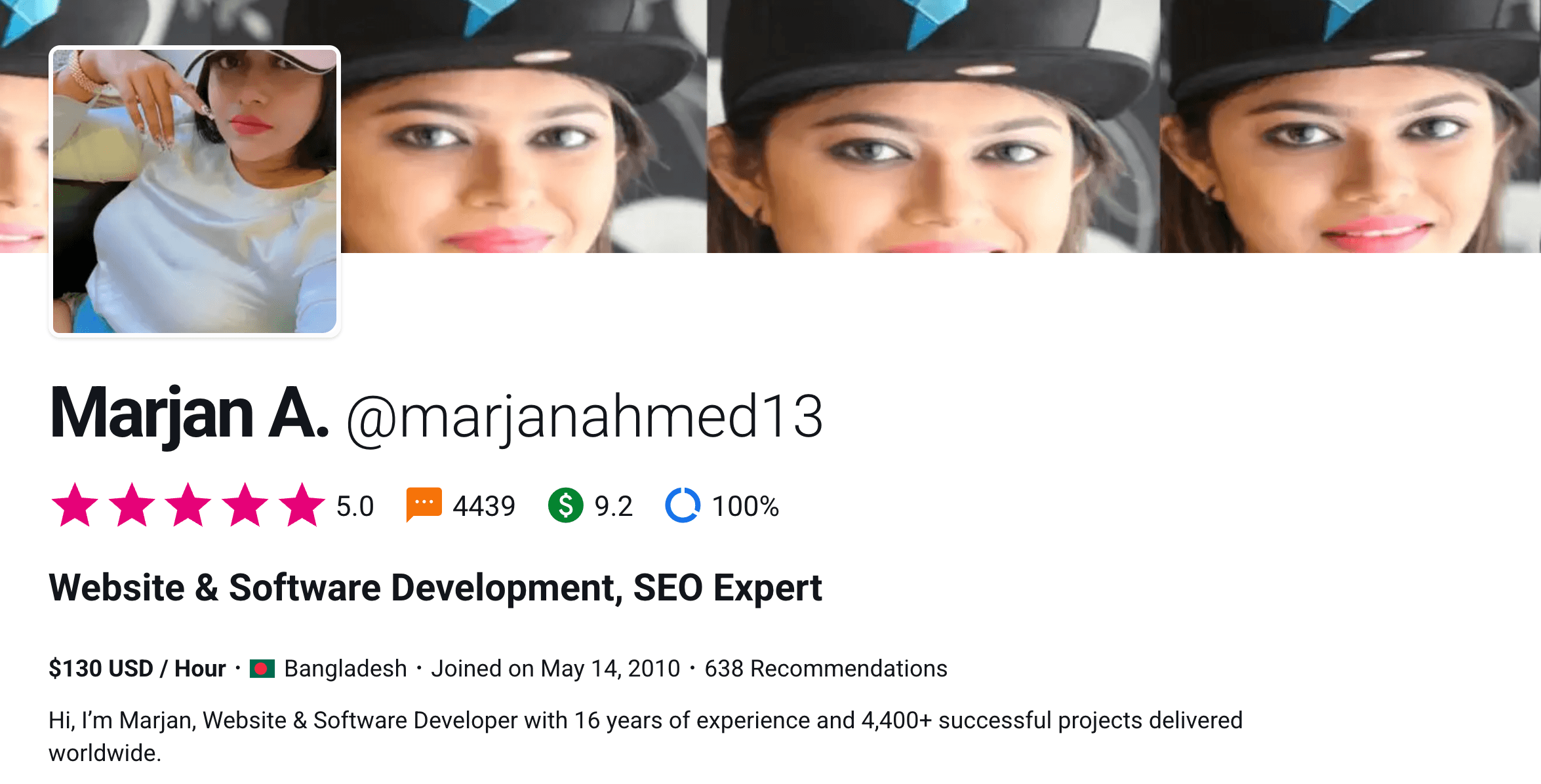 Top Freelancer on Freelancer.com